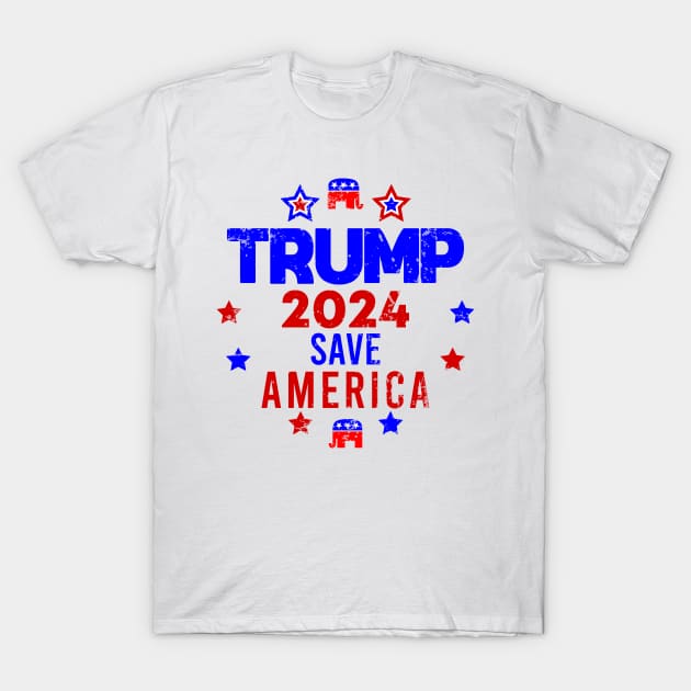 Trump 2024 T-Shirt by MZeeDesigns